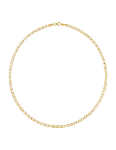 Collier "Toile d'Or" 375/1000