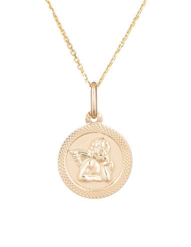Pendentif "Médaille d'ange" Or Jaune 375/1000
