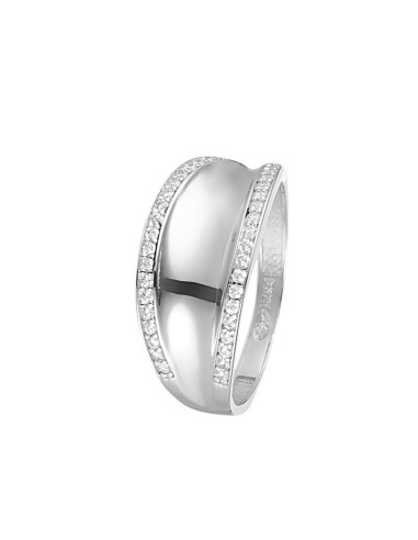 Bague Instant d'or Majestueuse Or Blanc 375/1000 Zirconium