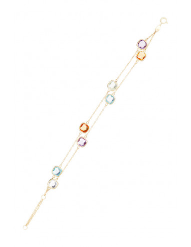 Bracelet " Multicolore " Or jaune 375/1000